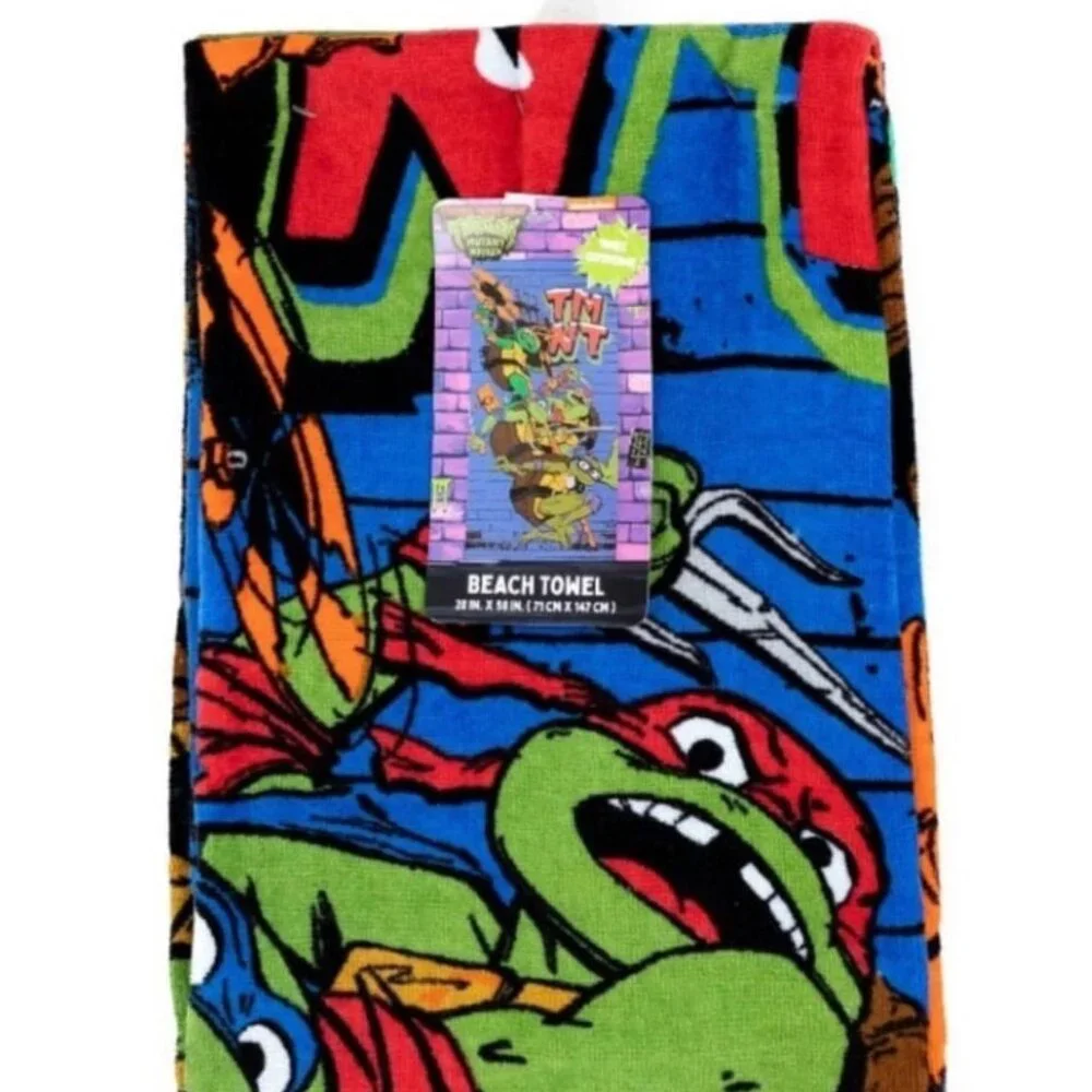Beach Towel Ninja Turtles / NickelodeonTMNT Cotton Kids Beach Towel,28
